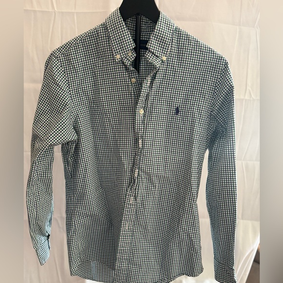 Ralph Lauren Other - Ralph Lauren Men's Green and White Gingham Shirt